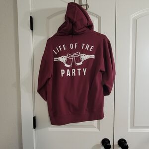 Burgundy 'Life of the Party' Hoodie